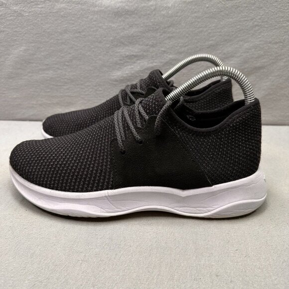 Vessi EveryDay Womens Size 8 Shoes Black White Knit Vegan Comfort Sneakers - Picture 3 of 11